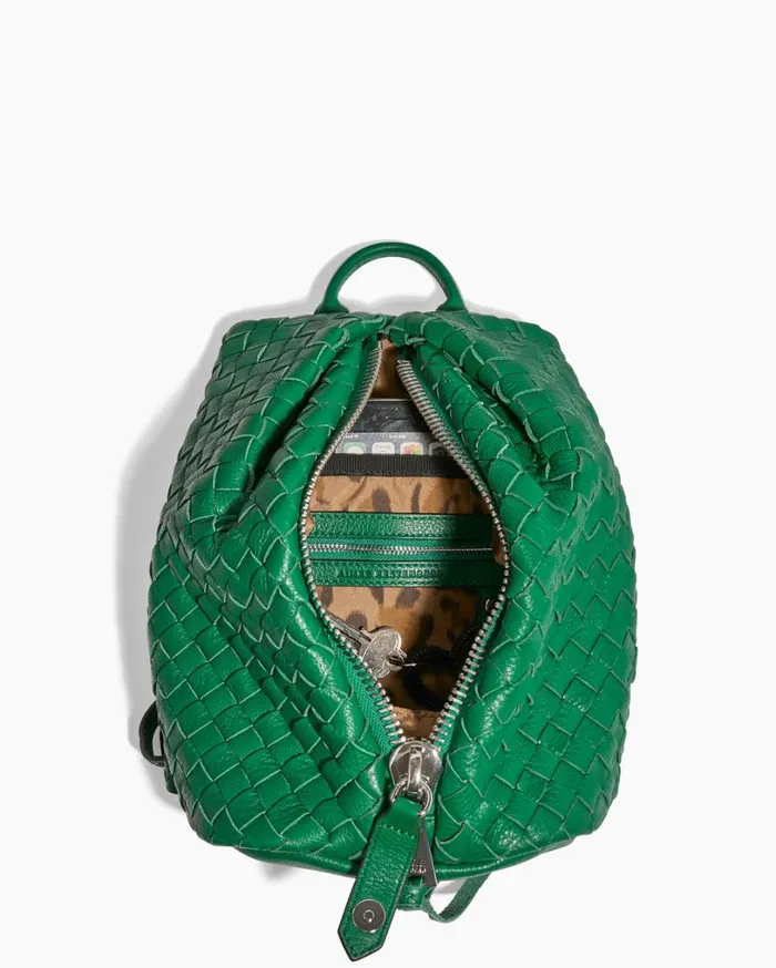 Tamitha Mini Backpack Kelly Green Woven Women Aimee Kestenberg Backpacks