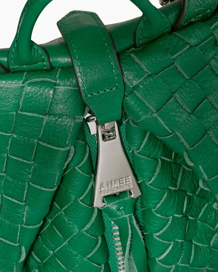 Tamitha Mini Backpack Kelly Green Woven Women Aimee Kestenberg Backpacks