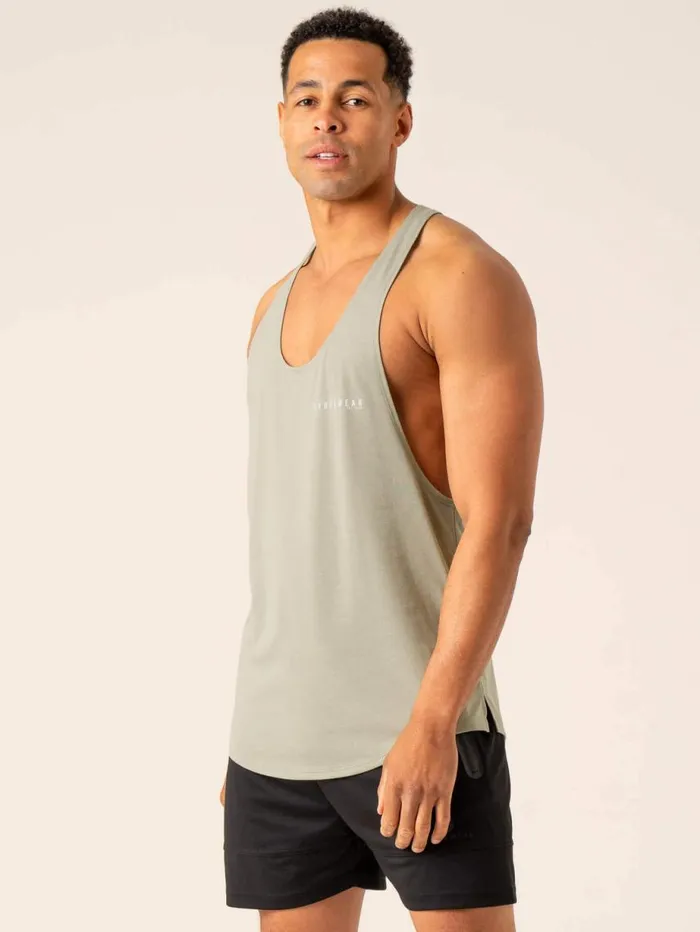 Tanks Mens Ryderwear Advance Stringer TBack Sage