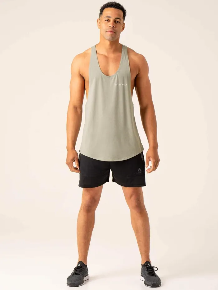 Tanks Mens Ryderwear Advance Stringer TBack Sage