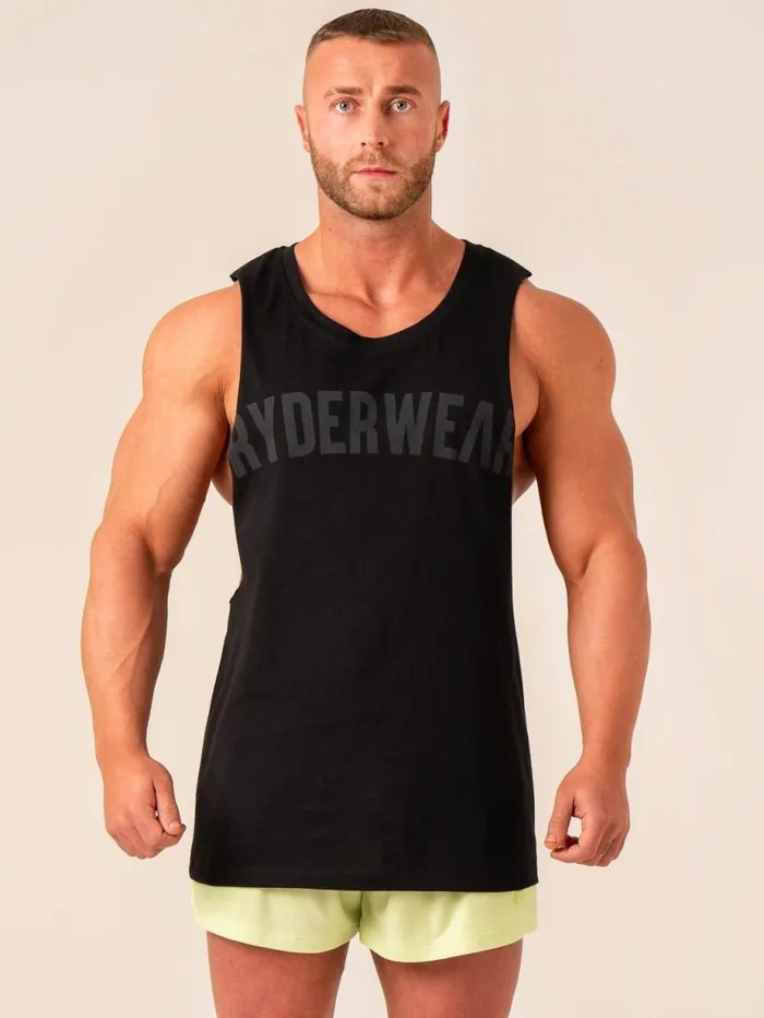 Tanks Mens Ryderwear Baller Tank Black