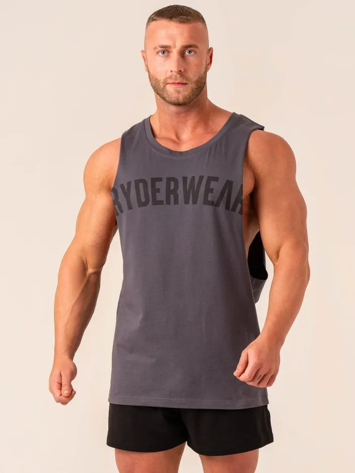 Tanks Mens Ryderwear Baller Tank Charcoal