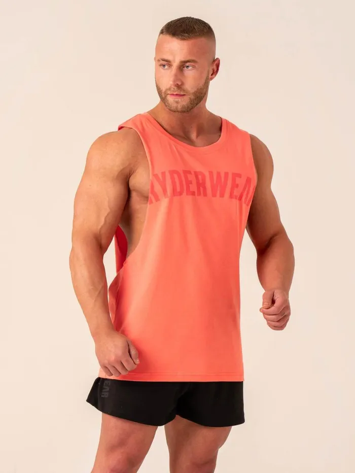 Tanks Mens Ryderwear Baller Tank Coral