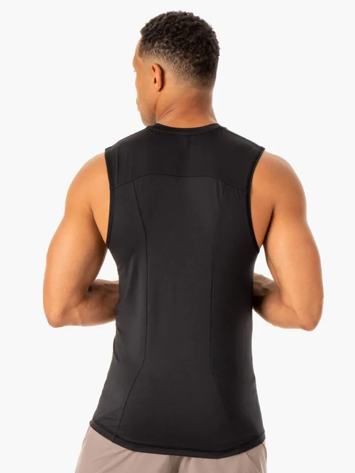 Tanks Mens Ryderwear Division Base Layer Tank Black