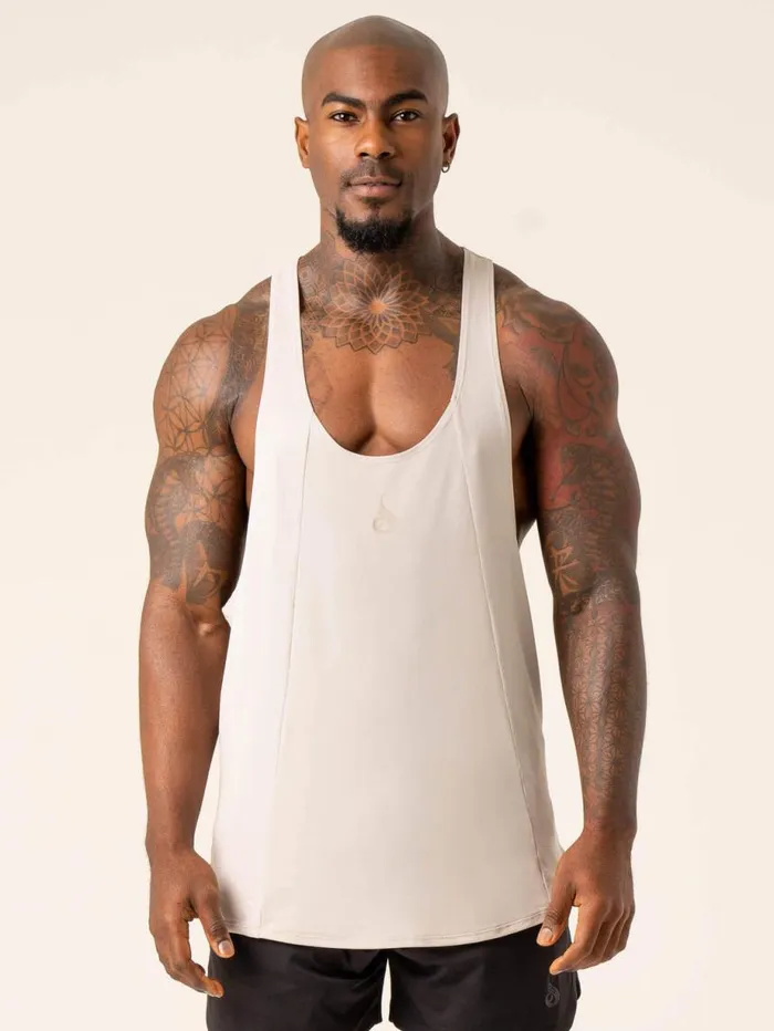Tanks Mens Ryderwear Dynamic Stringer TBack Stone