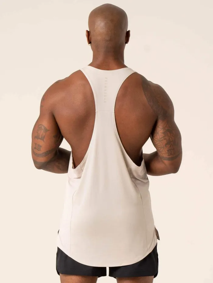 Tanks Mens Ryderwear Dynamic Stringer TBack Stone