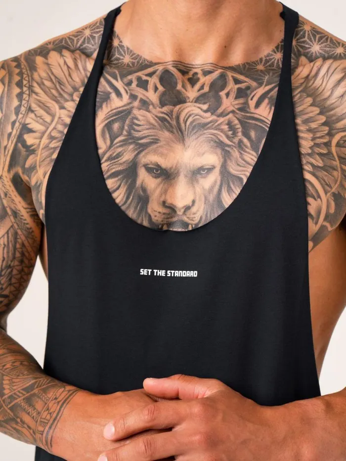 Tanks Mens Ryderwear Emerge Arnie TBack Black