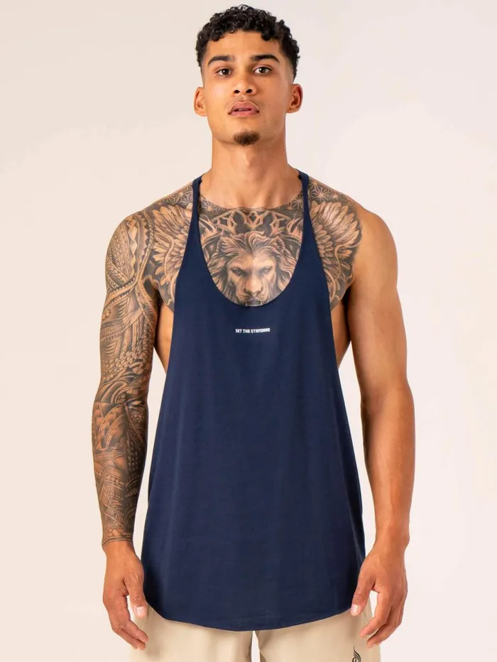 Tanks Mens Ryderwear Emerge Arnie TBack Navy