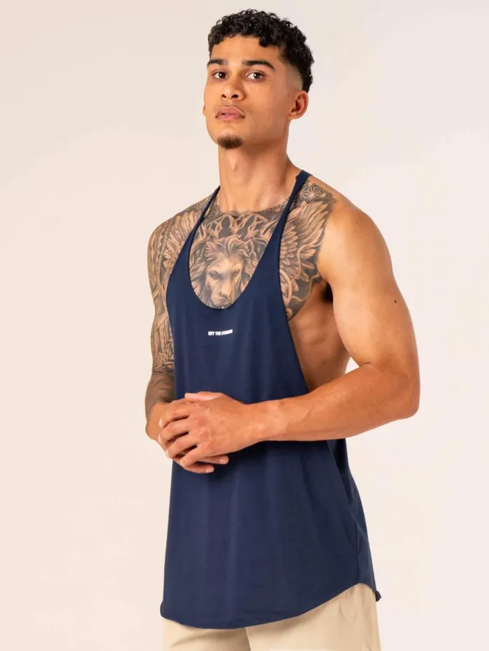 Tanks Mens Ryderwear Emerge Arnie TBack Navy