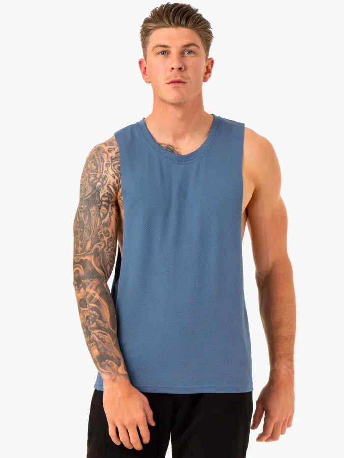 Tanks Mens Ryderwear Enhance Baller Tank Blue