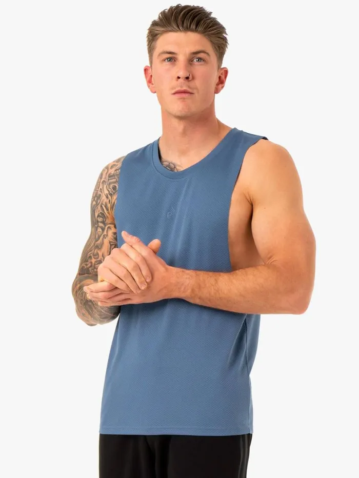 Tanks Mens Ryderwear Enhance Baller Tank Blue