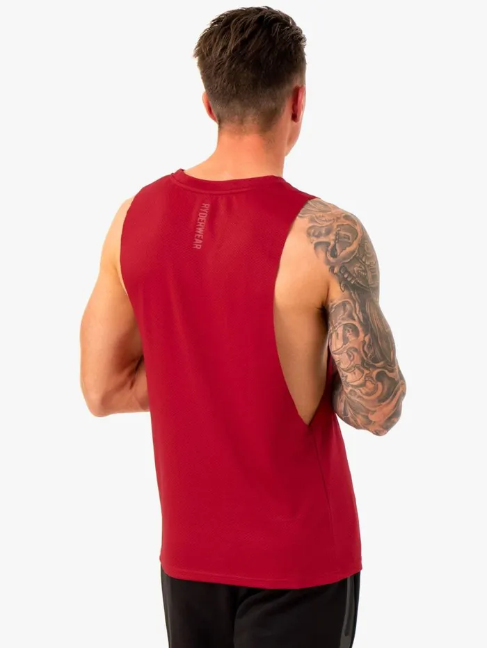 Tanks Mens Ryderwear Enhance Baller Tank Burgundy