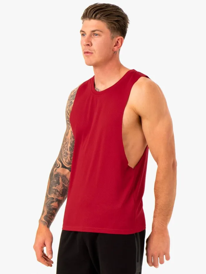 Tanks Mens Ryderwear Enhance Baller Tank Burgundy