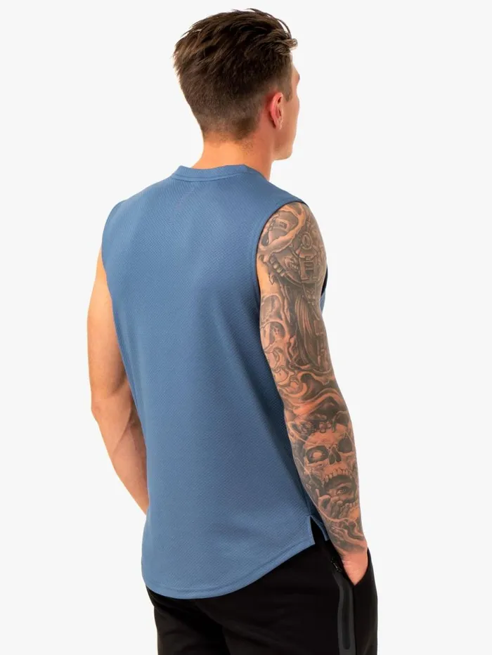 Tanks Mens Ryderwear Enhance Muscle Tank Blue