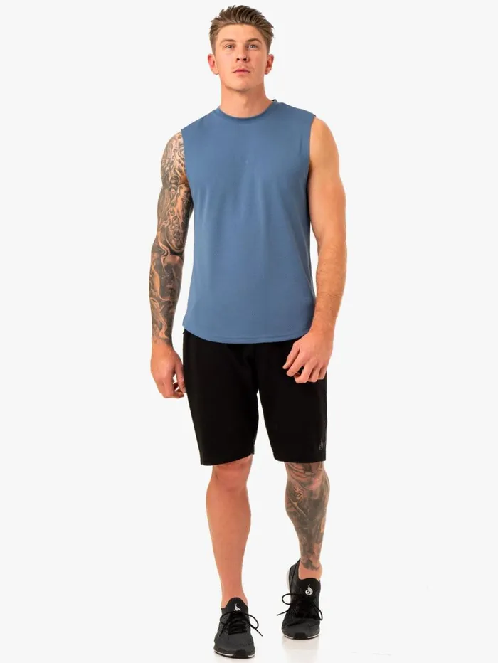 Tanks Mens Ryderwear Enhance Muscle Tank Blue