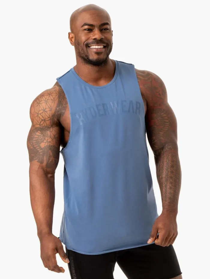 Tanks Mens Ryderwear Force Tank Blue