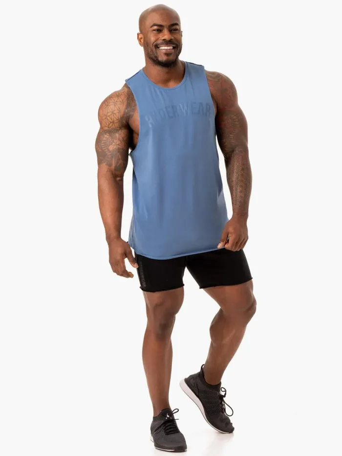 Tanks Mens Ryderwear Force Tank Blue