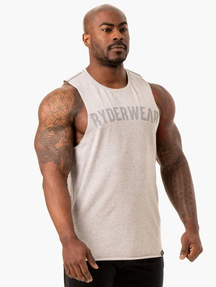 Tanks Mens Ryderwear Force Tank Grey Marl