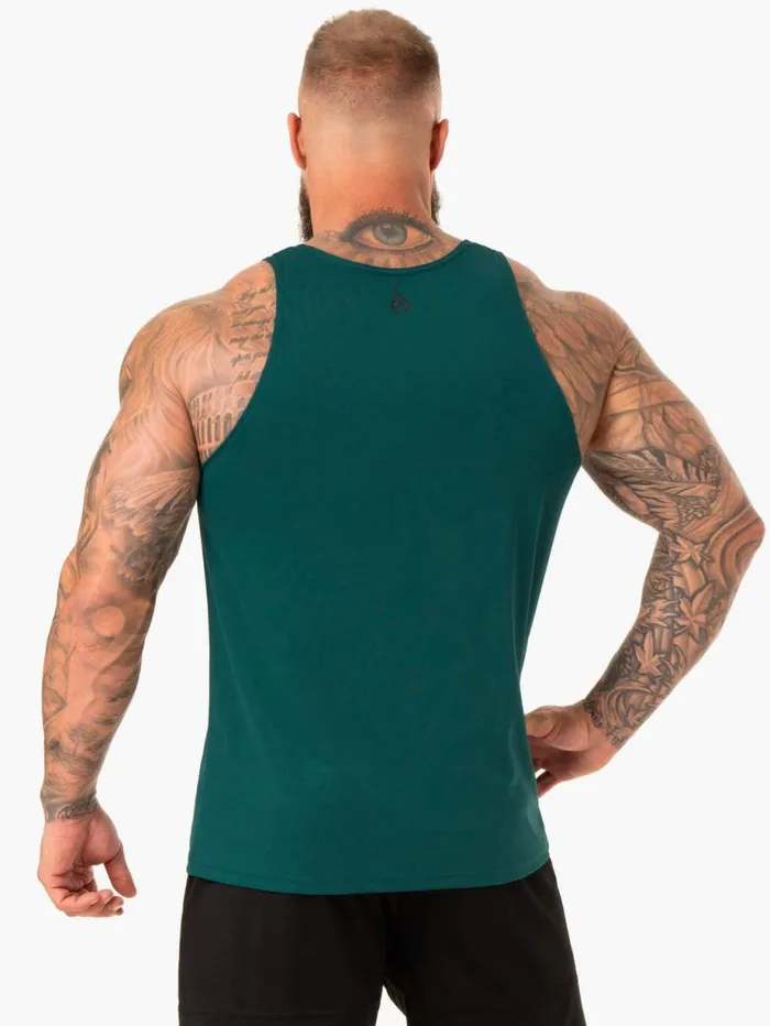 Tanks Mens Ryderwear Heighten Mesh Regular Tank Emerald