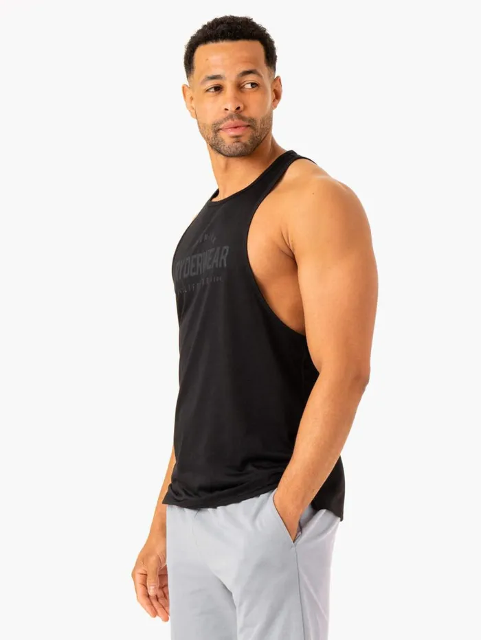 Tanks Mens Ryderwear Heritage Baller Tank Black