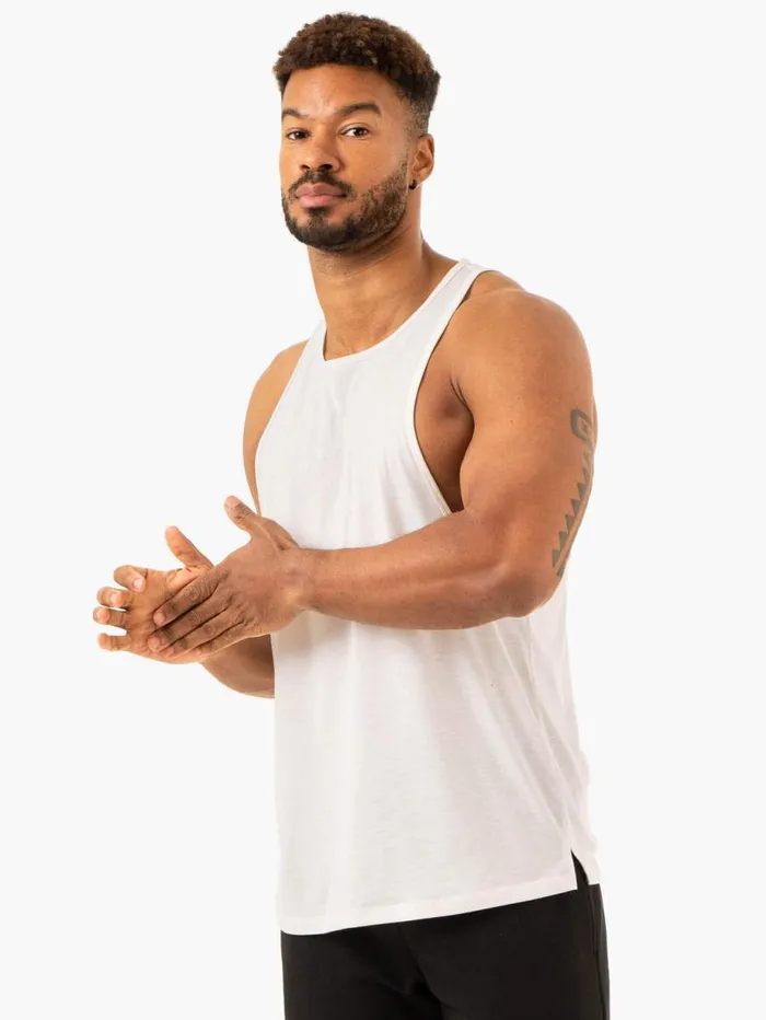 Tanks Mens Ryderwear Heritage Baller Tank Off White