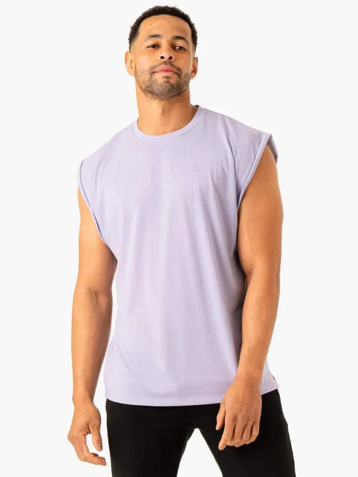 Tanks Mens Ryderwear Heritage Wide Cut Tank Lavender