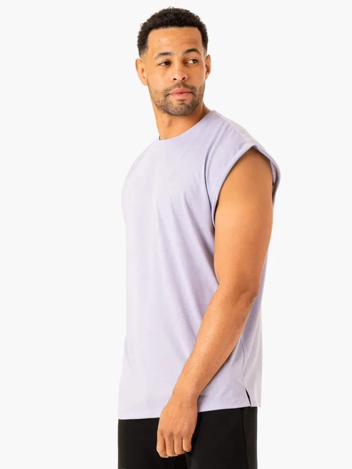 Tanks Mens Ryderwear Heritage Wide Cut Tank Lavender