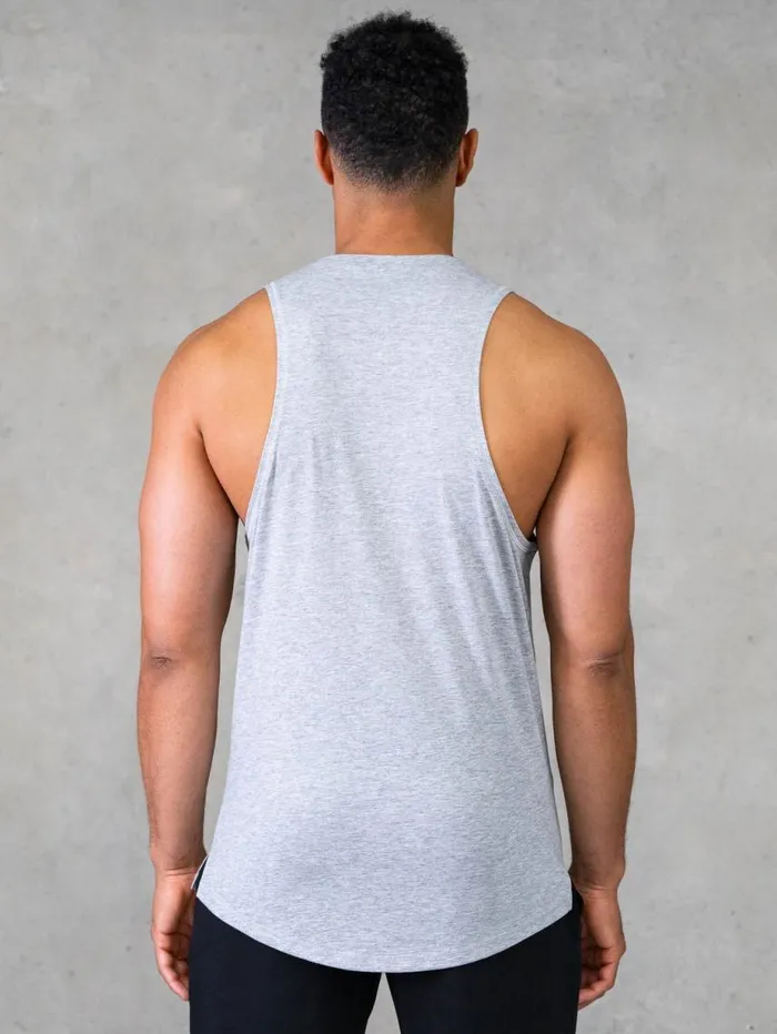 Tanks Mens Ryderwear Legacy Drop Armhole Tank Grey Marl