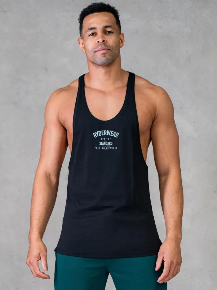 Tanks Mens Ryderwear Legacy Stringer Black