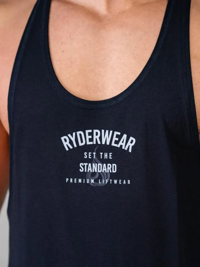 Tanks Mens Ryderwear Legacy Stringer Black