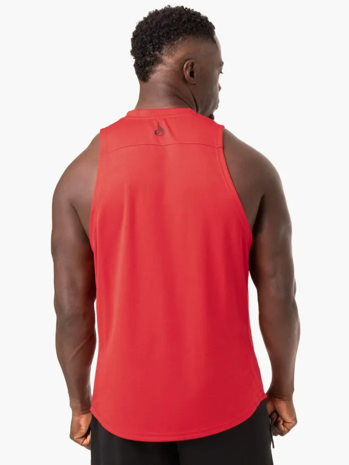 Tanks Mens Ryderwear Lift Mesh Tank Red