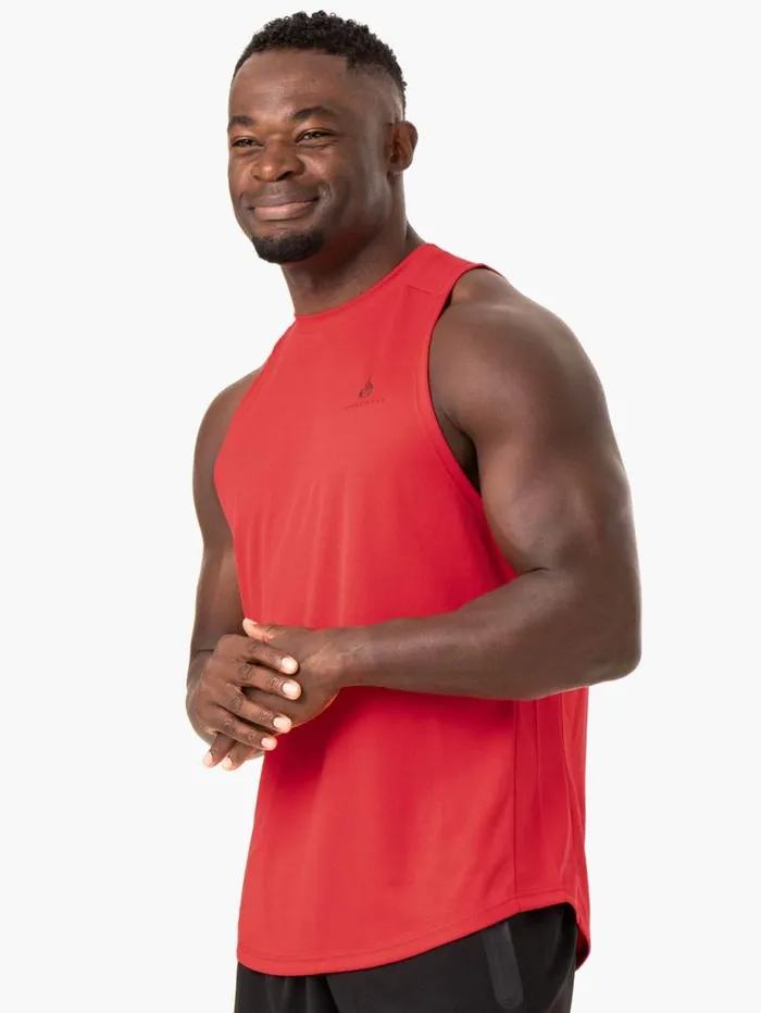 Tanks Mens Ryderwear Lift Mesh Tank Red