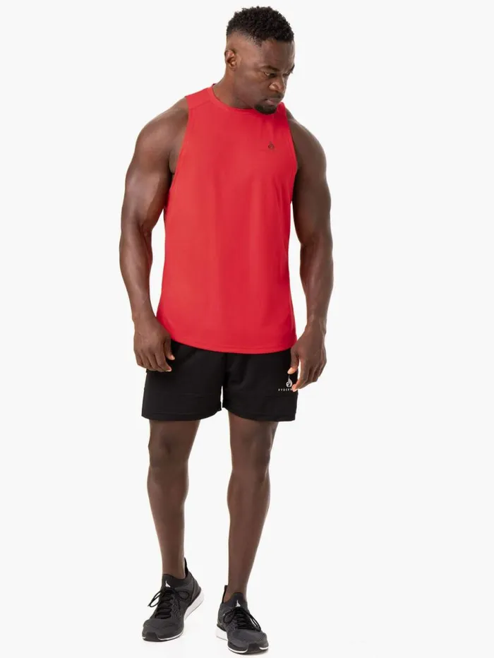 Tanks Mens Ryderwear Lift Mesh Tank Red