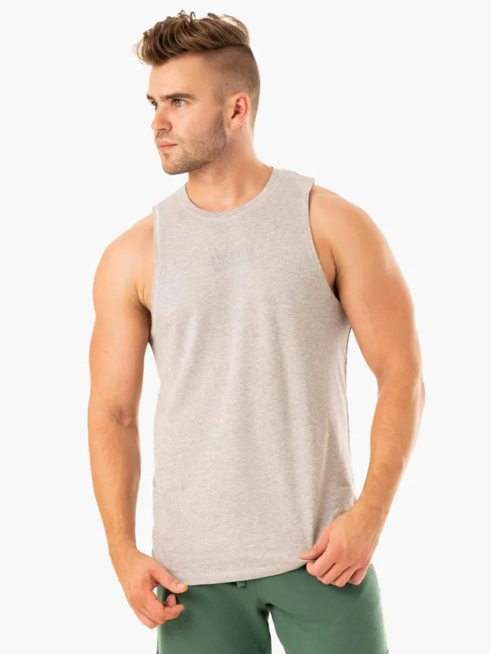 Tanks Mens Ryderwear Limitless Baller Tank Grey Marl