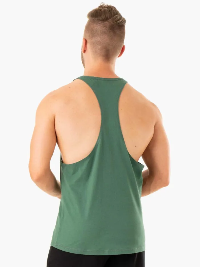Tanks Mens Ryderwear Limitless Stringer TBack Forest Green