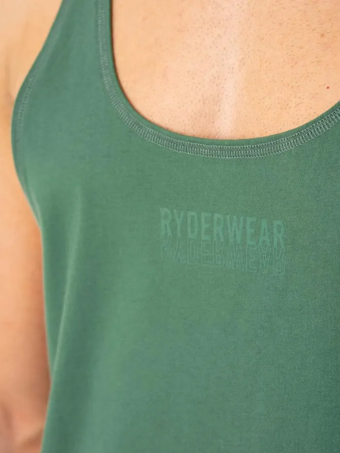 Tanks Mens Ryderwear Limitless Stringer TBack Forest Green