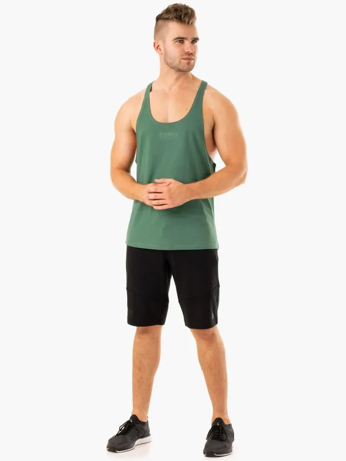Tanks Mens Ryderwear Limitless Stringer TBack Forest Green