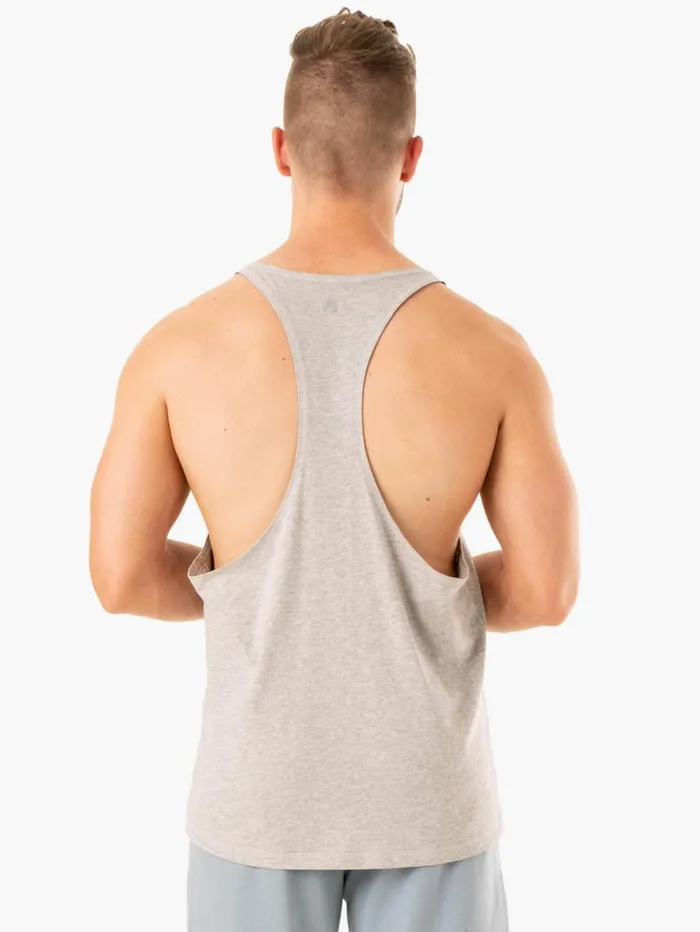 Tanks Mens Ryderwear Limitless Stringer TBack Grey Marl