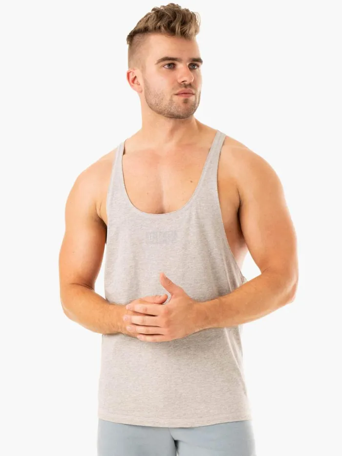 Tanks Mens Ryderwear Limitless Stringer TBack Grey Marl