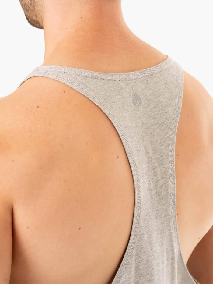 Tanks Mens Ryderwear Limitless Stringer TBack Grey Marl