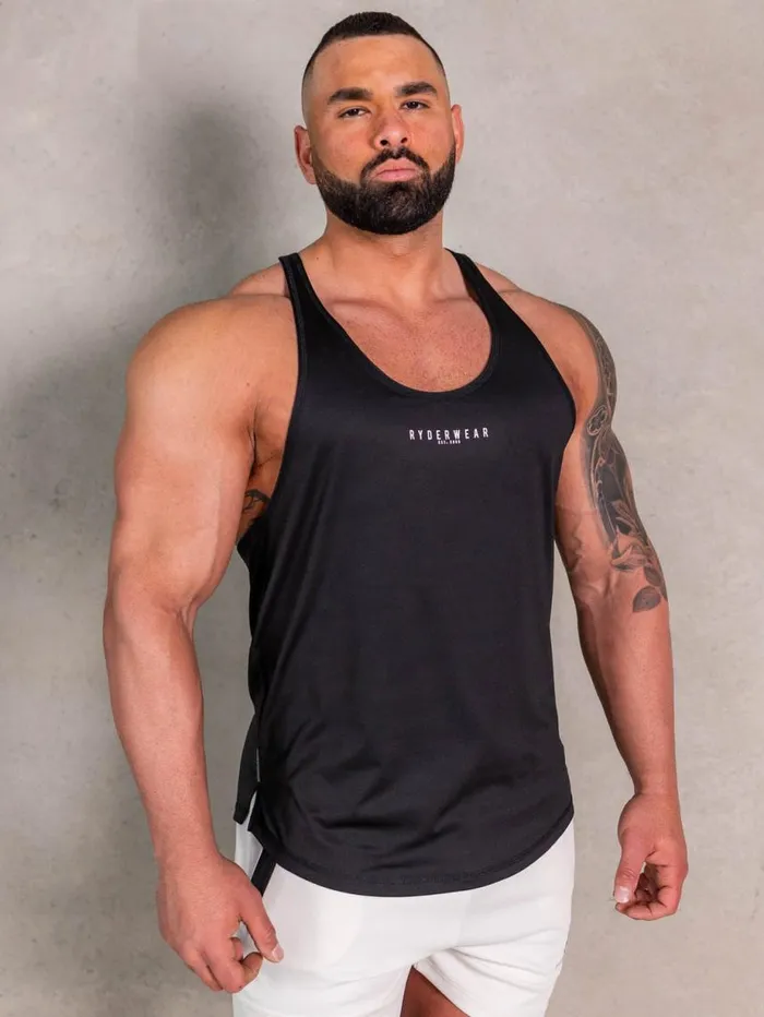 Tanks Mens Ryderwear NRG Stringer Black
