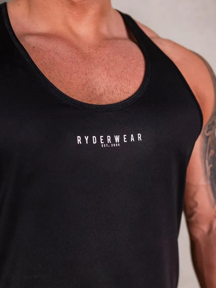 Tanks Mens Ryderwear NRG Stringer Black