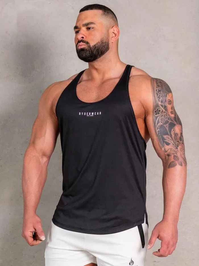 Tanks Mens Ryderwear NRG Stringer Black