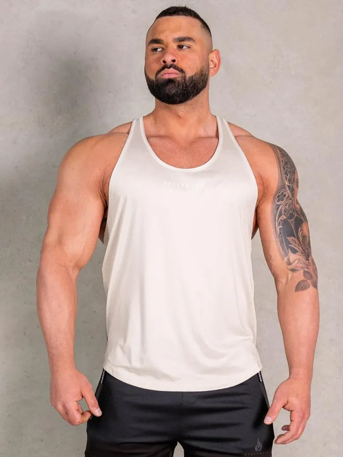 Tanks Mens Ryderwear NRG Stringer Oat