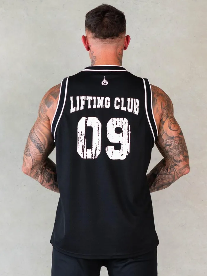 Tanks Mens Ryderwear Octane Mesh Jersey Black
