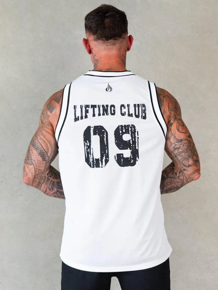 Tanks Mens Ryderwear Octane Mesh Jersey White