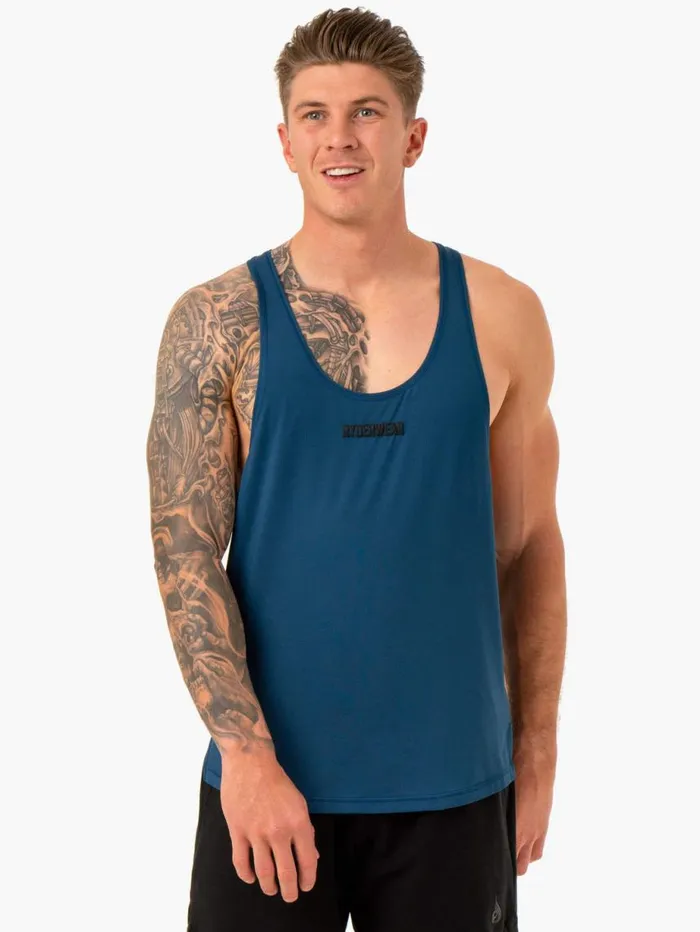 Tanks Mens Ryderwear Optimal Mesh TBack Blue