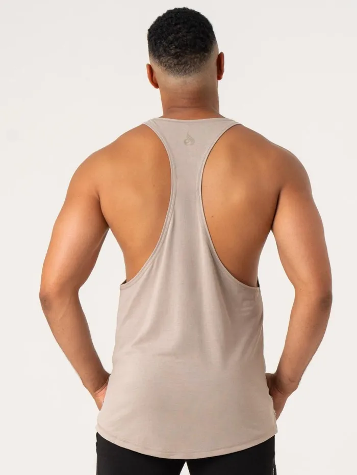Tanks Mens Ryderwear Pursuit Stringer Taupe