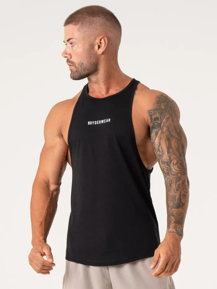 Tanks Mens Ryderwear Pursuit Tank Black