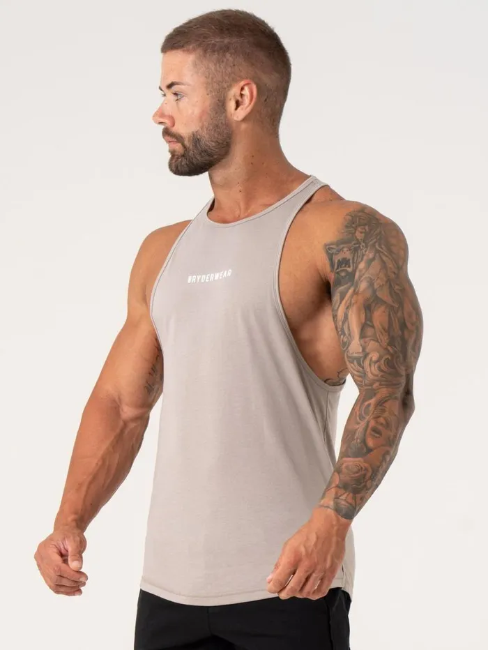Tanks Mens Ryderwear Pursuit Tank Taupe